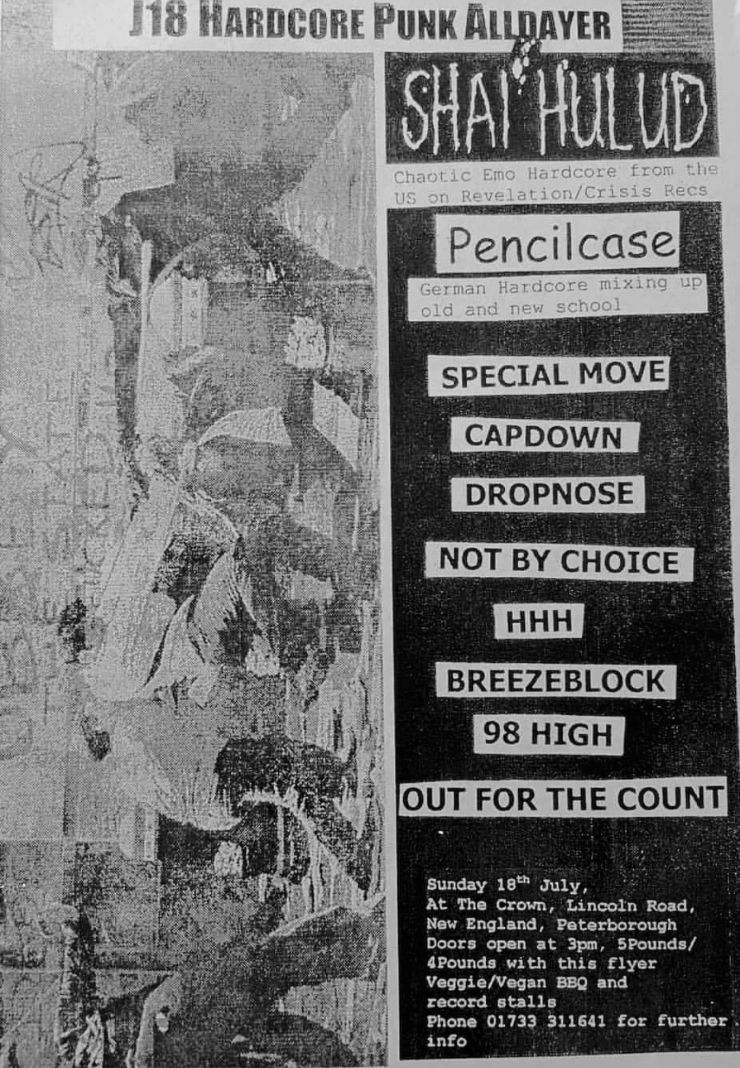Shai Hulud • Pencilcase • Special Move • Capdown • Dropnose • Not By Choice • HHH • Breezeblock • 98 High • Out For The Count