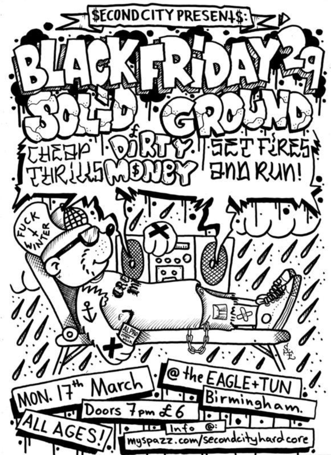 Black Friday 29 • Solid Ground • Cheap Thrills • Dirty Money • Set Fires And Run